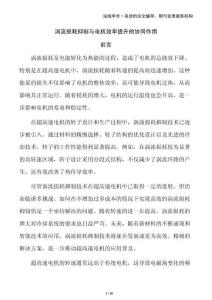 渦流損耗抑制與電機(jī)效率提升的協(xié)同作用