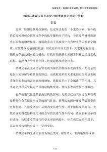 植鞣與鐵鞣皮革光老化過程中表面化學成分變化