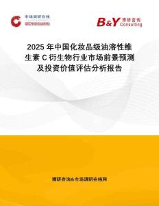 2025年中國化妝品級油溶性維生素C衍生物行業(yè)市場前景預測及投資價值評估分析報告