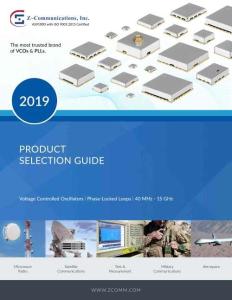 Z-Communications產品選型指南