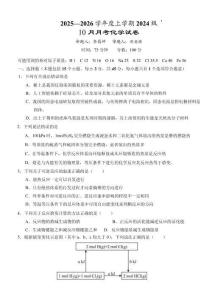 湖北省荊州市沙市中學(xué)2025-2026學(xué)年高二上學(xué)期10月月考化學(xué)試題含答案