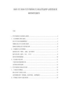 2025至2030汽車保險(xiǎn)杠行業(yè)運(yùn)營態(tài)勢(shì)與投資前景調(diào)查研究報(bào)告