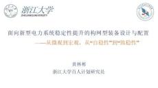 面向新型電力系統(tǒng)穩(wěn)定性提升的構(gòu)網(wǎng)型裝備設(shè)計(jì)與配置