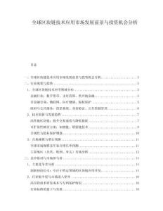 全球區(qū)塊鏈技術(shù)應(yīng)用市場發(fā)展前景與投資機(jī)會(huì)分析