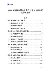 2026年硝酸釹行業(yè)發(fā)展現(xiàn)狀及未來(lái)趨勢(shì)研究分析報(bào)告