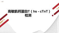 高敏肌鈣蛋白T（hs - cTnT）檢測