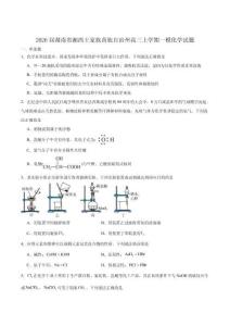 湖南省湘西州2026届高三上学期质检一化学试卷（含答案）