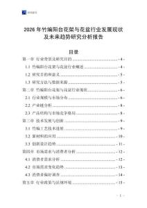 2026年竹編陽臺花架與花盆行業(yè)發(fā)展現(xiàn)狀及未來趨勢研究分析報告
