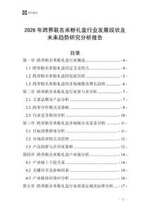 2026年跨界聯(lián)名米粉禮盒行業(yè)發(fā)展現(xiàn)狀及未來(lái)趨勢(shì)研究分析報(bào)告
