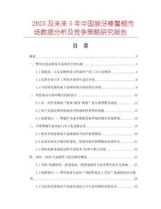 2025及未來5年中國狼牙棒警棍市場數(shù)據(jù)分析及競爭策略研究報告