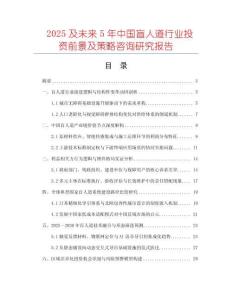 2025及未來5年中國盲人道行業投資前景及策略咨詢研究報告