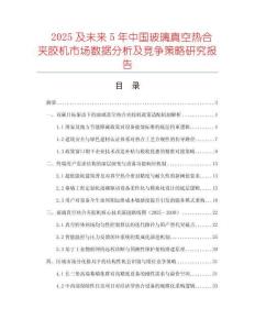 2025及未來5年中國玻璃真空熱合夾膠機市場數(shù)據(jù)分析及競爭策略研究報告