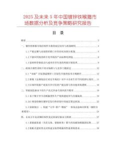 2025及未來(lái)5年中國(guó)鍍鋅鐵喉箍市場(chǎng)數(shù)據(jù)分析及競(jìng)爭(zhēng)策略研究報(bào)告