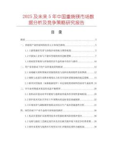 2025及未來5年中國重?zé)V市場數(shù)據(jù)分析及競爭策略研究報(bào)告