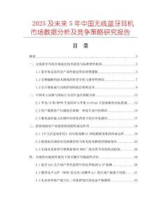 2025及未來5年中國無線藍(lán)牙耳機(jī)市場(chǎng)數(shù)據(jù)分析及競(jìng)爭(zhēng)策略研究報(bào)告
