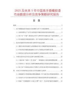 2025及未來5年中國高手感橡膠漆市場數(shù)據(jù)分析及競爭策略研究報(bào)告