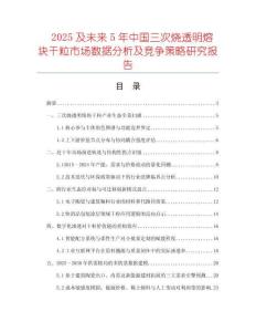 2025及未来5年中国三次烧透明熔块干粒市场数据分析及竞争策略研究报告
