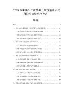 2025及未來(lái)5年高熱夫丘車球童踏板項(xiàng)目投資價(jià)值分析報(bào)告