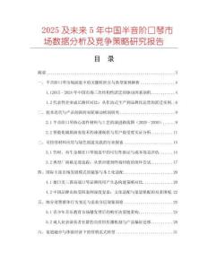 2025及未來(lái)5年中國(guó)半音階口琴市場(chǎng)數(shù)據(jù)分析及競(jìng)爭(zhēng)策略研究報(bào)告