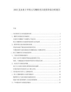 2025及未來(lái)5年特大號(hào)糠粒項(xiàng)目投資價(jià)值分析報(bào)告