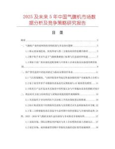 2025及未來5年中國氣腹機市場數據分析及競爭策略研究報告