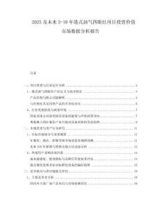 2025及未來5-10年港式油氣四眼灶項(xiàng)目投資價(jià)值市場數(shù)據(jù)分析報(bào)告