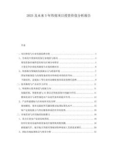 2025及未來5年緯剪項(xiàng)目投資價(jià)值分析報(bào)告