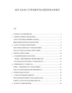 2025及未來(lái)5年蕎麥粉絲項(xiàng)目投資價(jià)值分析報(bào)告