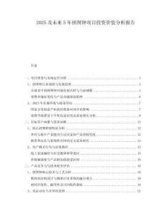 2025及未來5年拼圖鐘項目投資價值分析報告