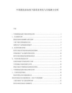 中國漂洗添加劑下游需求變化與市場潛力分析