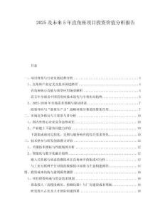 2025及未來5年直角座項目投資價值分析報告
