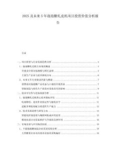 2025及未來5年泡泡糖軋皮機項目投資價值分析報告