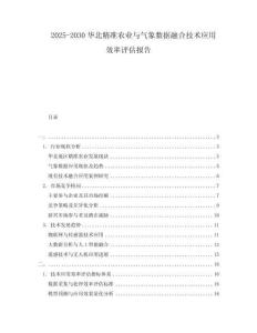 2025-2030華北精準(zhǔn)農(nóng)業(yè)與氣象數(shù)據(jù)融合技術(shù)應(yīng)用效率評估報(bào)告