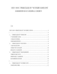 2025-2030立陶宛信息技術產(chǎn)業(yè)市場潛力深度分析及創(chuàng)新投資布局與發(fā)展核心方案報告