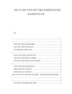 2025至2030中國軍用護衛(wèi)艦行業(yè)深度研究及發(fā)展前景投資評估分析