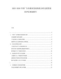 2025-2030中國廣告?zhèn)髅綐I(yè)發(fā)展現狀分析及投資前景評估規(guī)劃報告
