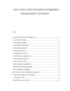 2025至2030中國(guó)芯片拷貝儀器行業(yè)市場(chǎng)深度研究及發(fā)展前景投資可行性分析報(bào)告