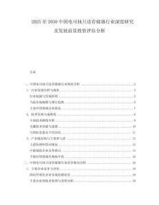 2025至2030中國電可抹只讀存儲(chǔ)器行業(yè)深度研究及發(fā)展前景投資評估分析