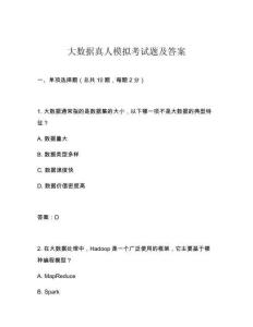 大數(shù)據(jù)真人模擬考試題及答案