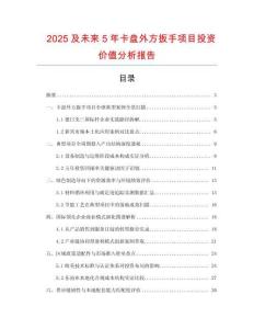 2025及未來5年卡盤外方扳手項目投資價值分析報告