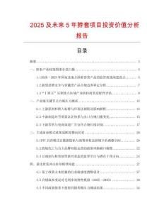 2025及未來5年脖套項目投資價值分析報告