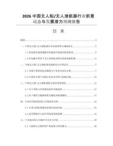 2026中國無人船_無人潛航器行業(yè)前景動態(tài)與發(fā)展?jié)摿︻A測報告