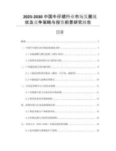 2025-2030中國(guó)牛仔裙行業(yè)市場(chǎng)發(fā)展現(xiàn)狀及競(jìng)爭(zhēng)策略與投資前景研究報(bào)告
