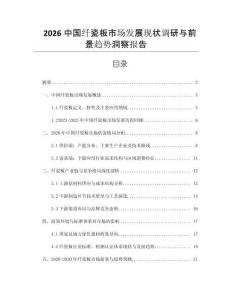 2026中國纖瓷板市場發(fā)展現(xiàn)狀調(diào)研與前景趨勢洞察報(bào)告