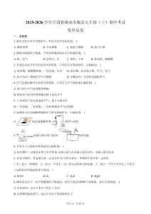 2025-2026學年甘肅省隴南市康縣九年級（上）期中化學試卷（含答案）