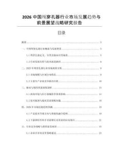 2026中國(guó)顱穿孔器行業(yè)市場(chǎng)發(fā)展趨勢(shì)與前景展望戰(zhàn)略研究報(bào)告