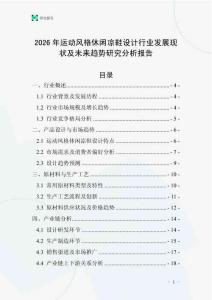 2026年運動風格休閑涼鞋設計行業發展現狀及未來趨勢研究分析報告