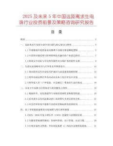 2025及未来5年中国远距离求生电珠行业投资前景及策略咨询研究报告