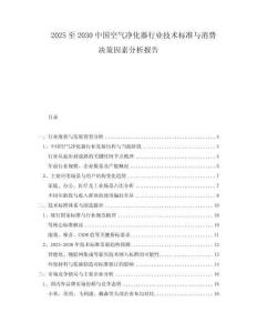 2025至2030中國空氣凈化器行業(yè)技術(shù)標(biāo)準(zhǔn)與消費(fèi)決策因素分析報(bào)告