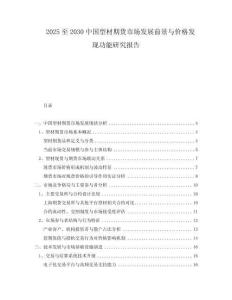 2025至2030中國型材期貨市場發(fā)展前景與價格發(fā)現(xiàn)功能研究報告